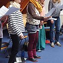 Unsere Altistinnen sind konzentriert dabei