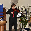 Oder mit viel Gefühl an der Violine