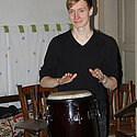 Christoph Schmalfuß an den Drums